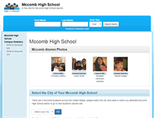 Tablet Screenshot of mccombhighschool.org
